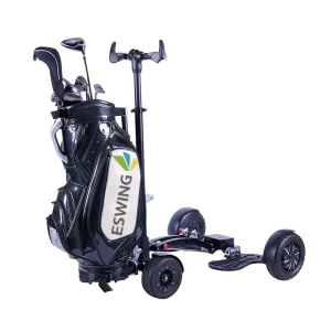 New Design Mini Folding Aluminium Golf Electric Trolley Double Drive Motor 1600W 25km h Speed 150kg Load Capacity