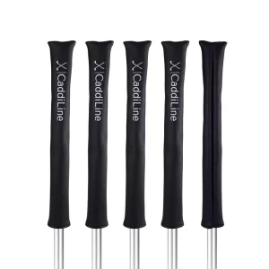 New Design PU Leather Golf Alignment Stick Cover Black Golf Accessories