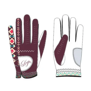 New Design Printing High Quality PU Leather Popular Golf Gloves Custom Logo