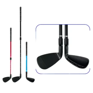 New Design Right Handed Portable Golf 2-Sections Telescopic Steel Shaft Club Chipper Practice Cuttings Rod