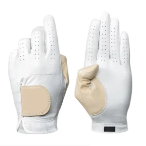 New Design Soft Full Color Genuine Leather Golf Gloves High Premium Sports Customized Breathable Comfortable Hands Waterproof
