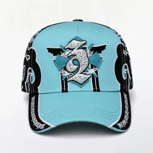 New Design Stylish Hat G5 Quality Puff Embroidery Rhinestones Logo Full Set Baez 3.0 Baseball Cap Custom