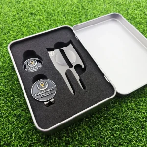 New Design Support Logo Custom Novelty Black Golf Gift Set