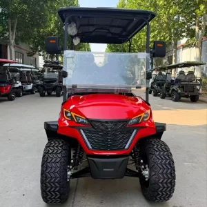 New Electric 4-Passenger Golf Cart Off-Road Golf Buggy 60V 5KW CE/DOT Certified Aluminium 30-50Km/h 90km 12/14 Tires
