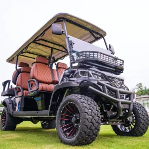New Energy 6 Seater Customized 7.5KW AC Motor Lithium Ion Battery 30mph Lifted Off Road Electric Golf Carts