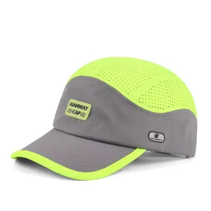 New Fashion Custom Noctilucence PVC Patch Logo 5 Panel Waterproof Sport Golf Hat Laser Cut Perforated Dad Gorras Baseball Hat