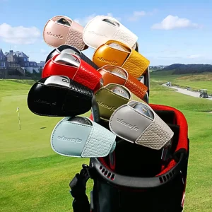 New Lightweight Durable Golf Club Iron Headcover Multicolor Leather Custom Logo Option for Men Women Golf Event Use