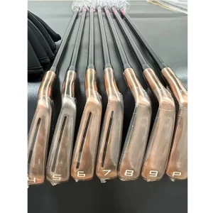 New Men’s Golf Clubs Copper Color Golf Irons Fourth Generation 7pcs 4-9P R/S/SR Flex Steel/Graphite Shaft
