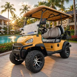 New Model 4 Seater Electric Golf Trolley Cart Lithium Battery Lifted Off Road Golf Car for Club Car Resort