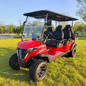 New Model 4+2 Seats Golf Cart Lithium Battery Luxury Golf Cart Sport Utility Vehicle in Stock