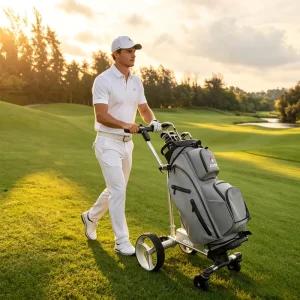New Model G1 Lightweight Remote Control Golf Caddy Golf Trolley with Long lasting Battery