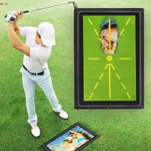 New Release Bikini Sequin Pearlescent Piece Swing Path Trainer Instant Feedback Golf Practice Hitting Aid Golf Training Mat