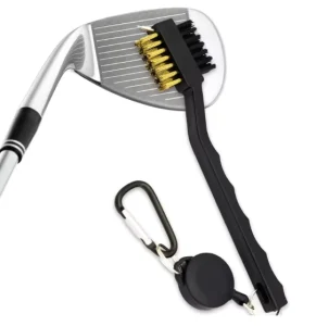 New Retractable Design 2 Sided Outdoor Golf Club Cleaning Brush Premium Product for Golf Enthusiasts