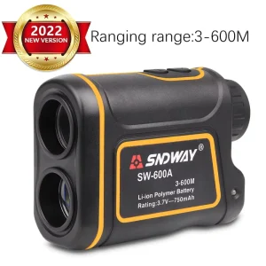 New SNDWAY Best 600m Ranging Golf Rangefinder SW 600A laser Distance Meter 600m hunting Camera Speed Meter Telescope