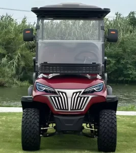 New Style 2 Seater Electric Golf Cart Lithium Iron Phosphate Battery Off Road Tires 80-100km Range CE Certified Safe Operation