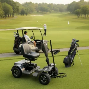 New Style Front Bag Holder Handicapped 1000W Motor Golf Cart Golf Buggy Mobility Golf Scooter