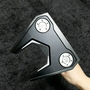 New Style Zero Torque Black Mallet Golf Putter Forged Stainless Steel CNC Milled Right Handed Golf Putter Cover