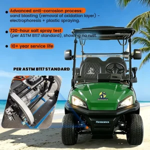 New Utility Mini 2 Seater Electric Golf Carts with Hard Roof 48V CE Certified