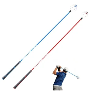 New Version Durable Portable Golf Swing Trainer with Custom Logo Blue Red Color Pickleball Sound for Each Swing Practice