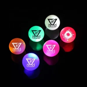 Night Light up Golf Balls With Custom Logo Glow in the Dark LED Light up Golf Balls Gift Set