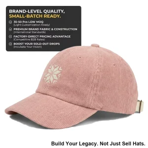 Nordic Corduroy Leaf Argyle Common FlatEmb Vintage Y2K Cyberpunk Oxford 6Panel Baseball Sport Adjustable Caps