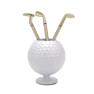 Novelty Mini Golf Ball Pen Pencil Holder for Dedicated Golfer