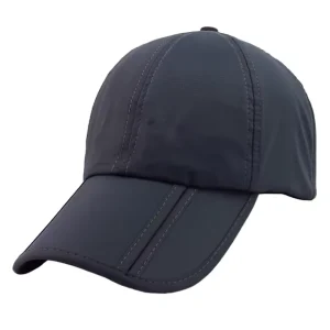 Nylon Unlined Baseball Cap Foldable Design Customizable Size and logo