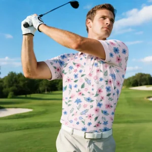 ODM Classic Turn-down Collar Breathable Quick Dry Performance Golf Clothes Summer Unisex Short Sleeves Golf Polo Shirts