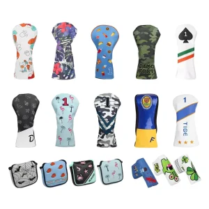 ODM OEM High Quality Durable PU Leather Golf Club Head Covers Golf Accessories Golf Headcovers