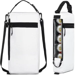 ODM OEM Nylon Golf Bag Cooler Insulated Soft Cooler 9 Cans Portable Beer Cooler Sleeve for Picnic Beach Outdoor Activities