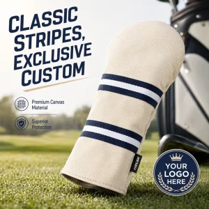 ODM Price High Quality Lightweight Canvas Silk Cotton Driver Headcover Factory Logo Custom Wood Club Golf Head Covers