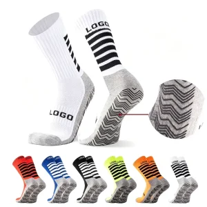 ODM Service Custom Professional Fitness Branding Grip Non Slip Seamless Durable Breathable Sports Athletic Grip Socks