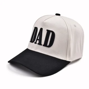 OEM 100% Cotton Terry Custom Embroidered Baseball Cap Sporty 5 Panel Curved Brim Two Tone Frame Snapback Embroidered Logo Letter