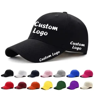 OEM 5 Panel Cotton Baseball Cap Custom Printed Embroidery Golf Sports Hat With Custom Logo