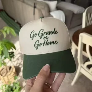 OEM 5 Panel a Frame Two Tone Green Colorful Unisex Snapback Hat With Design Cotton Baseball Caps Custom Embroidery