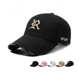 OEM 6 Panel Sports Baseball Cap with 3D Puff Embroidery Logo and Custom Brim Branding Low MOQ