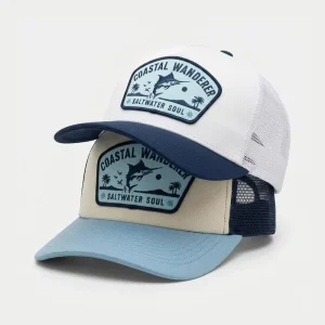 OEM Blank Mesh Trucker Hat Vintage Embroidered Patch Caps Custom Logo Outdoor Sea Fishing Sponge Foam Baseball Cap