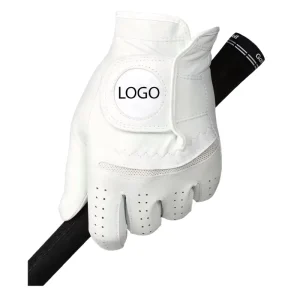 OEM Breathable Sports Golf Gloves Soft Anti Slip Cabretta Leather Custom Logo Packaging Cabretta Leather Golf Gloves