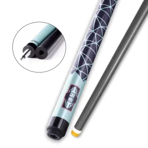 OEM Carbon Fiber Pool Cue 58 Inch Low Deflection 1 2 Split Stainless Steel Joint Commercial Club Use