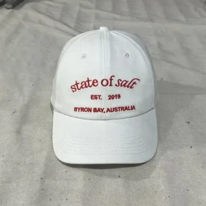 OEM Comfortable Summer Outdoor White Cotton 6 Panel Dad Hat Custom Red Embroidery Design Unstructured Baseball Cap