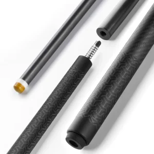OEM Custom 1 2 Carbon Fiber High Quality Lightweight Billiard Cue Shaft Stainless Steel Joint 2 Piece Design for Pool Snooker