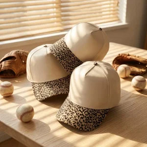 OEM Custom 3D Embroidered Logo 5 Panel Structured Cotton Baseball Cap Two Tone Trucker Running Sports Hat Men Women