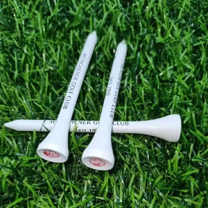 OEM Custom 70mm Wood Golf Tees Set with Holder