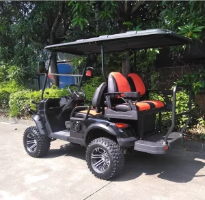 OEM Custom Brand Logo 4 Wheel Drive Comfortable 4 Seat Electric Golf Cart with 72V Lithium Battery