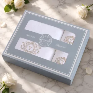OEM Custom Cotton Gift Towel Set Enterprise Group Order Towel Custom Embroidery Logo Cotton Gift Towel Set