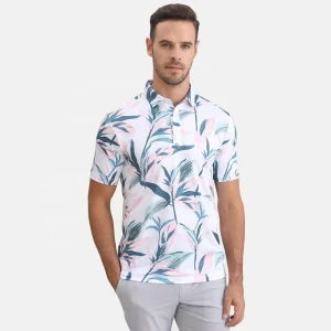 OEM Custom Design Golf Clothes Performance Luxury High Quality Polo Full Sublimation Printing Golf Polo Shirts for Men