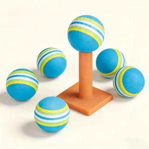 OEM Custom EVA Rainbow Foam Sponge Golf Balls Multicolor Soft Indoor Practice Training Aids Golf Balls