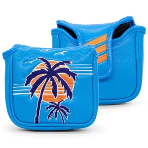 OEM Custom Embroidery Golf Cover Magnetic Mallet PU Leather Golf Club Head Cover Magnetic Putter Headcover Mallet