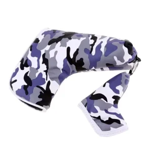 OEM Custom Golf Club Camouflage Pattern Blade Putter Head Cover with Magnetic Closure Golf Headcover for Putter