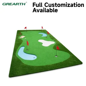 OEM Custom Golf Course Practice Equipment Training Aid Putting Mat Office Golf Putting Set Indoor Golf Putting Green